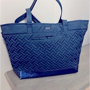 Big blue tote bag